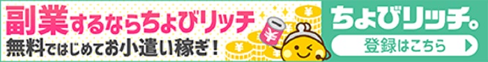 ちょびリッチ。登録画面